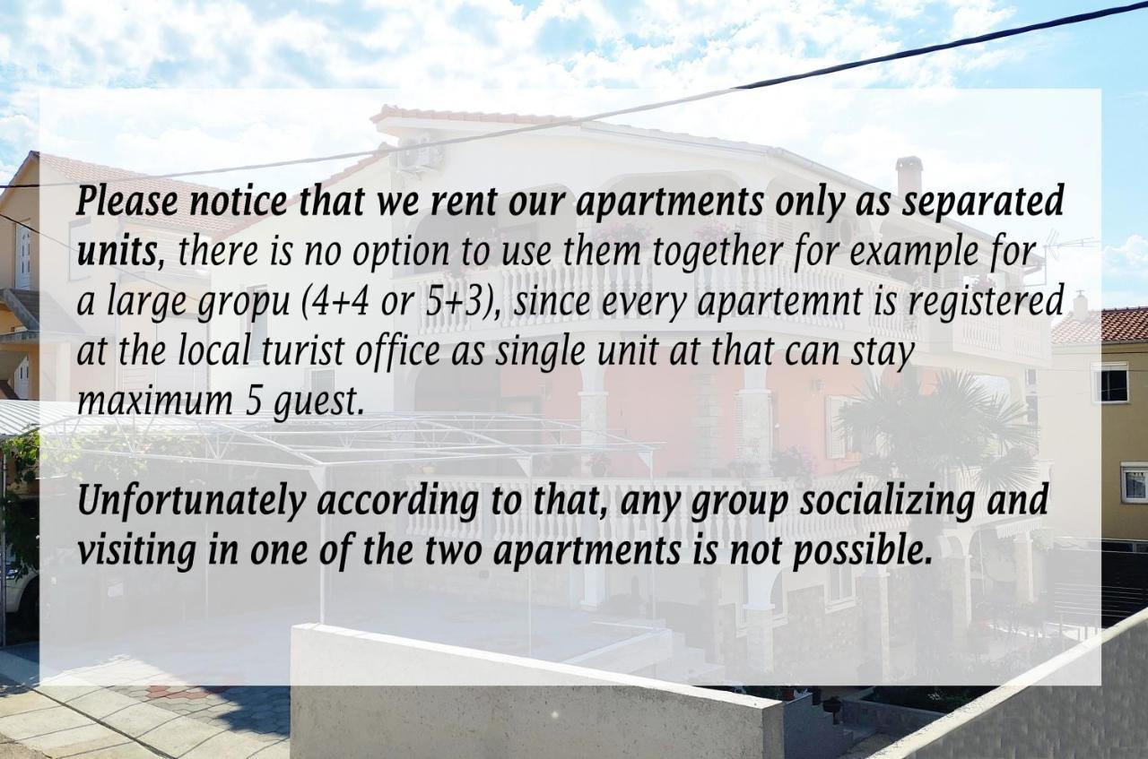 Modern 3Br Apartments In Zadar With Balcony Or Terrace, Free Parking & Ac Екстериор снимка
